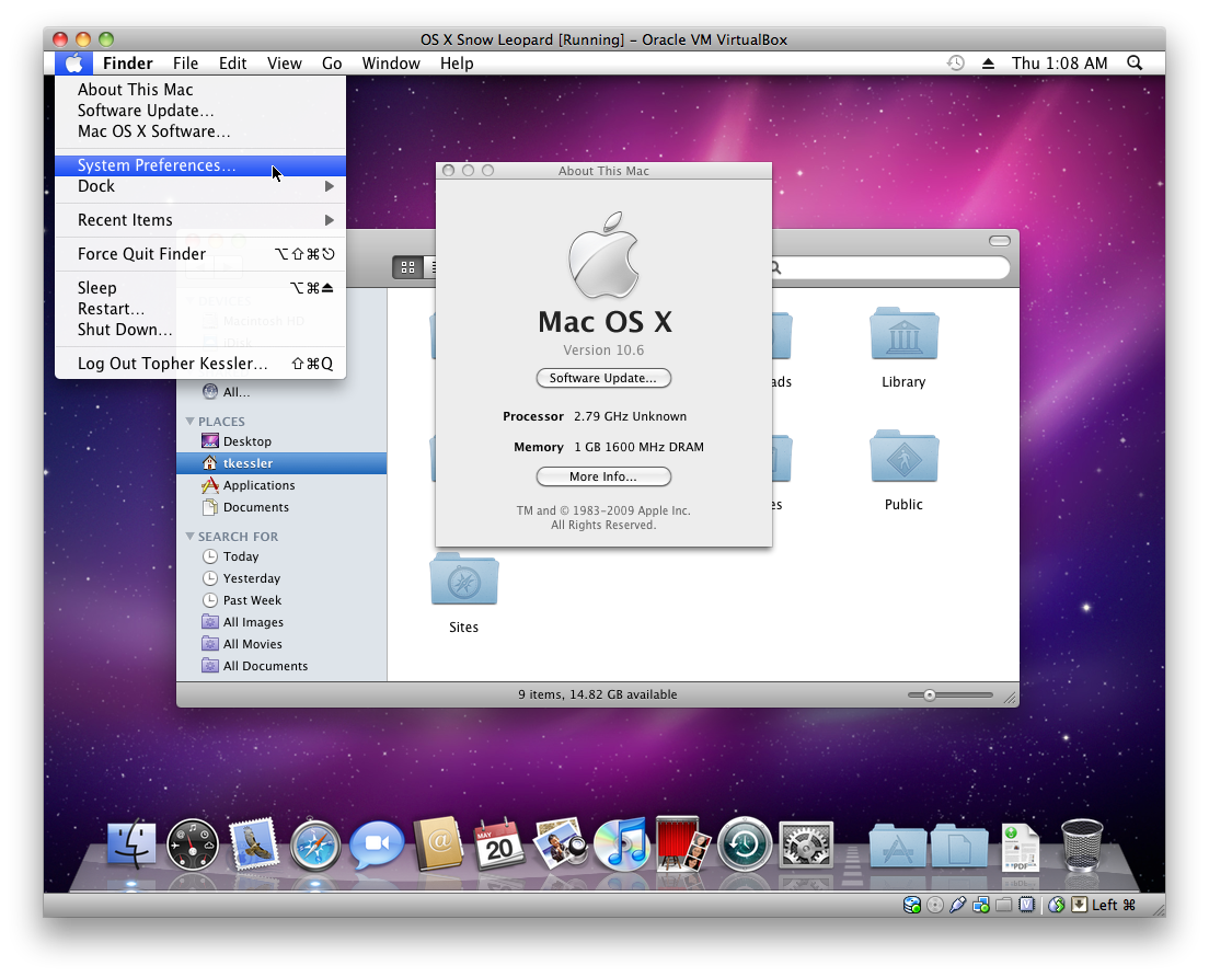 setup oracle virtualbox for mac 2015